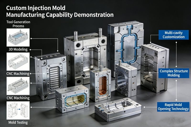 Custom S136 Steel Plastic Injection Molds