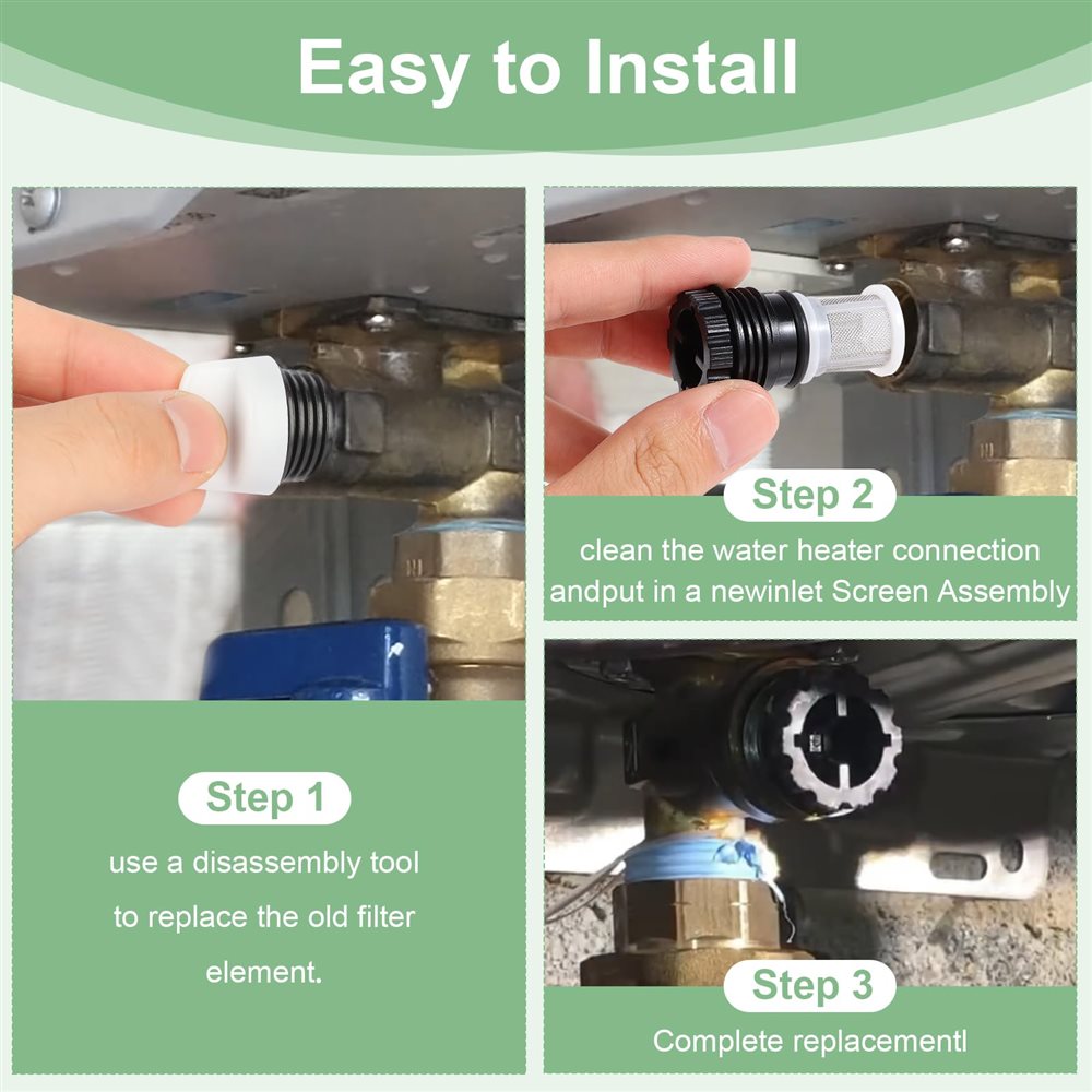 Custom Tankless Water Heater Filter Parts